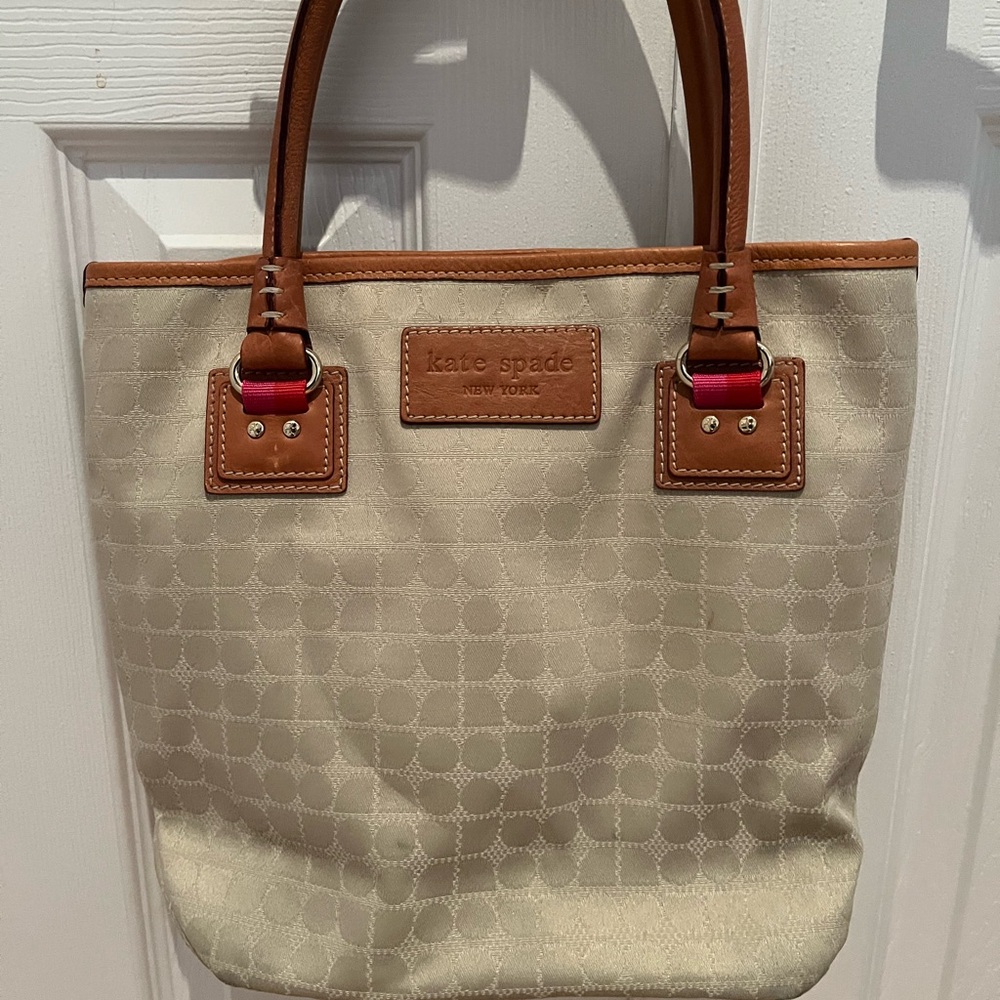 Kate Spade Beige and Brown Tote